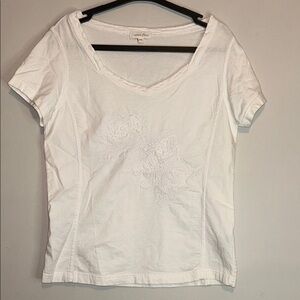 White Fitted Short Sleeve T-Shirt